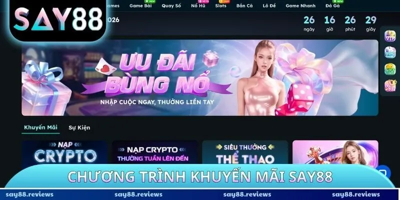 Chương trình khuyến mãi SAY88