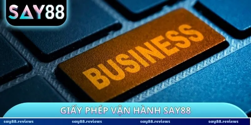 Giấy phép vận hành SAY88