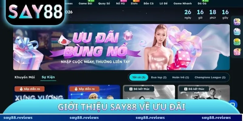 Giới thiệu SAY88 về ưu đãi