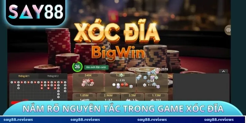 Nắm rõ nguyên tắc trong game xóc đĩa